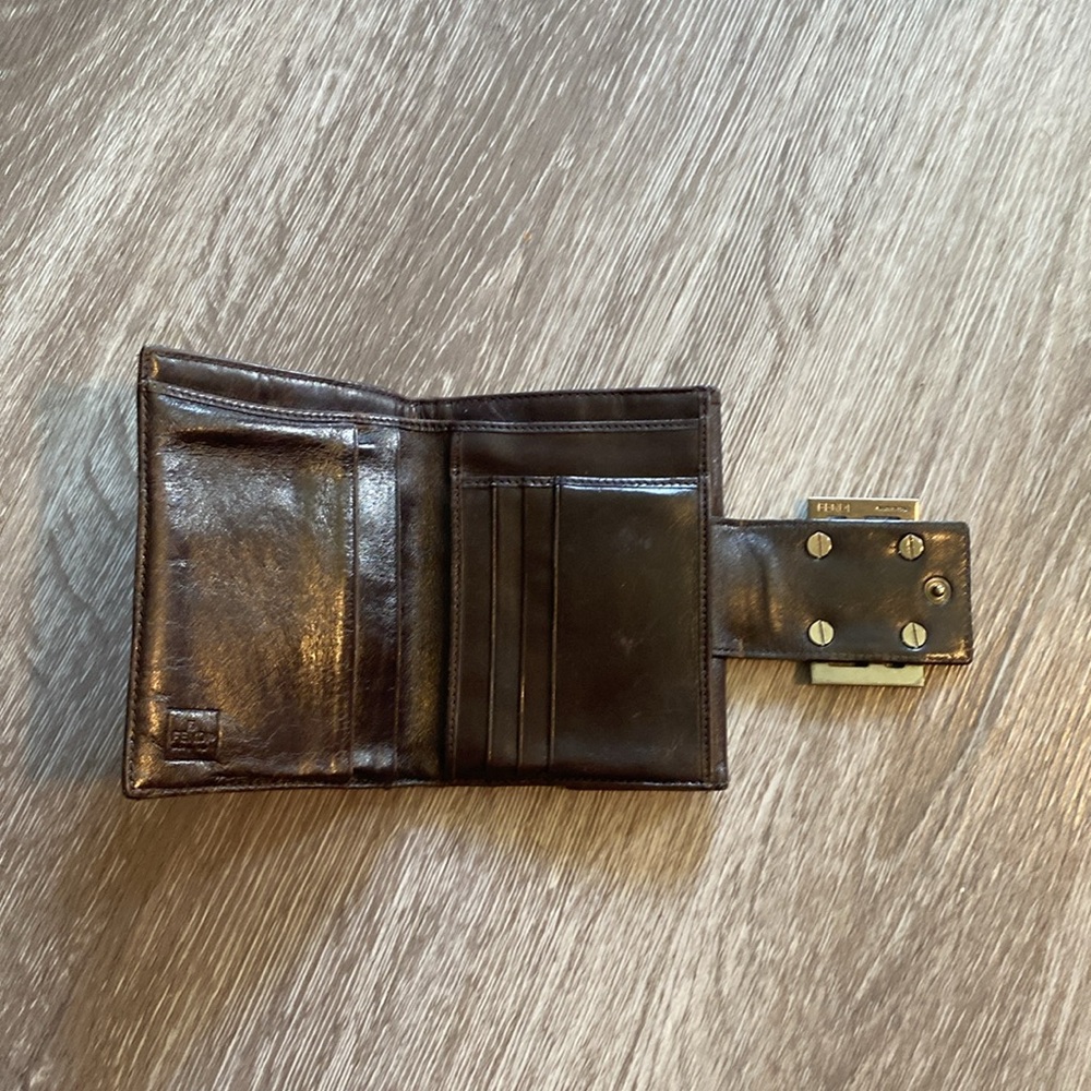 Fendi Brown Zucca Monogram Vintage Wallet - Picture 7 of 16